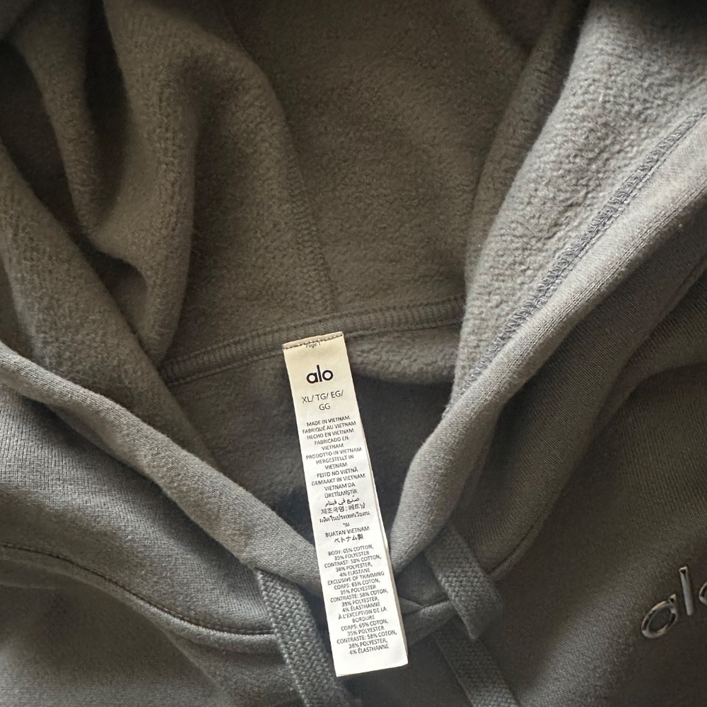Alo Accolade hoodie NWOT in steel grey - Picture 5 of 7